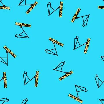 Pole flag vector seamless pattern Stockillustratie