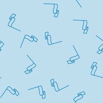 Pole flag web line seamless pattern Stock Illustration