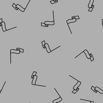 Pole flag web vector seamless pattern Stock Illustration