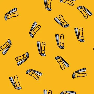 Pole handle strap nordic walking vector seamless pattern 스톡 일러스트