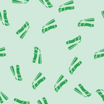 Pole handle strap nordic walking glyph seamless pattern 库存插图