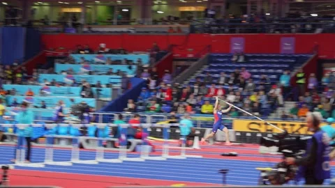 Pole Jumping / Vaulting Athletics Stock Footage 172274982
