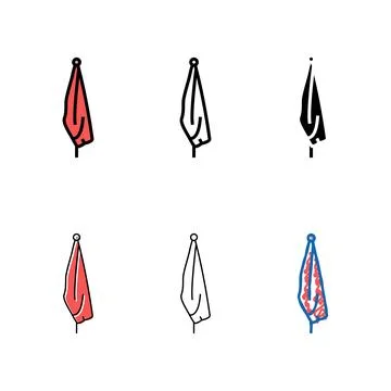 Pole mix flag map color icon vector Illustrazione stock