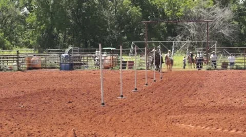 Pole Racing Rodeo Stock Footage 11761066