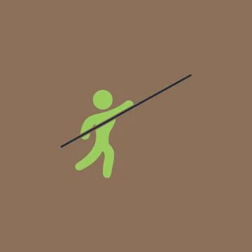 Pole vault athlete Stock Illustration