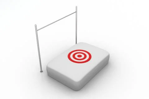 Pole vault target point Free Stock Illustration