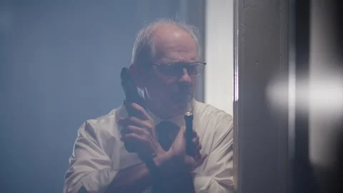 Police action detective during raid Stock Footage 267929196