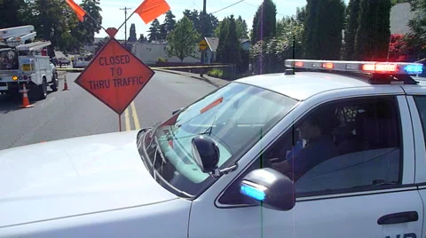 Police in Action Stock Footage 6930544