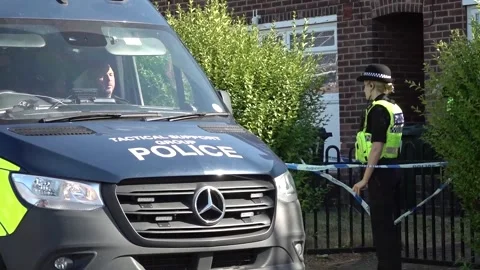 Police activity in Rotherham connected to Ann Widdecombe murder investigation Vídeo Stock 339365902