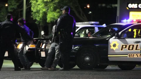 Police Arrest Suspects Stock Footage 1898959