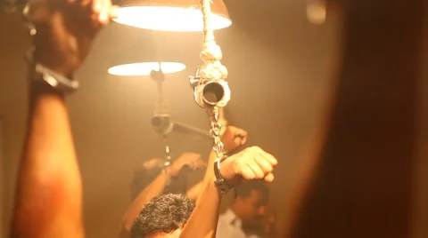 Police arrested a beaten man Stock Footage 59107398