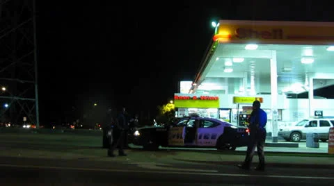 Police arresting drunk driver Video stock 23230999