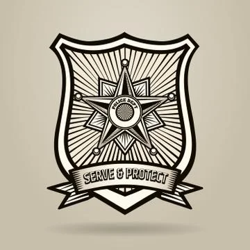 Police Badge Stock Illustration