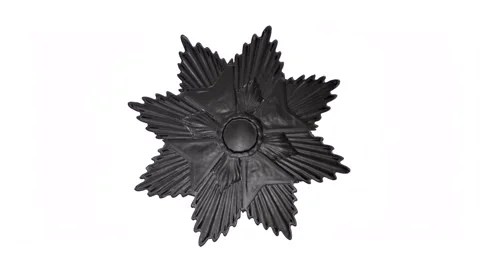 Police Badge rotating in loop on white background Stock Footage 272305214