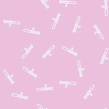 Police baton line icon vector isolated illustration Stockillustratie