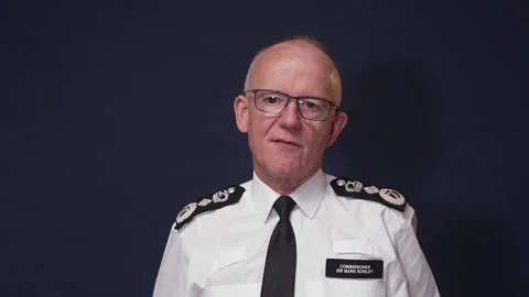 Police to be 'tougher on those using outrageous chants and slogans' says police Video stock 323933991