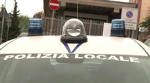 Police blu lights LED. Stock Footage 8990533