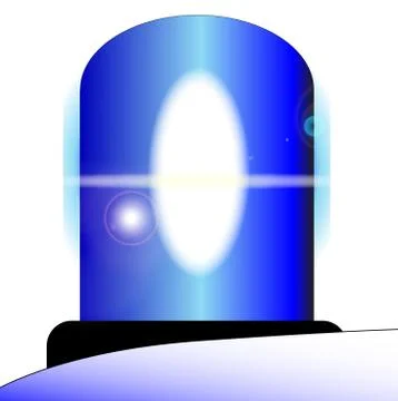 Police blue light Stock Illustration