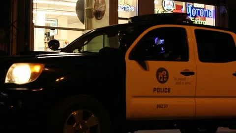 Police on Boardwalk Stock Footage 11360709