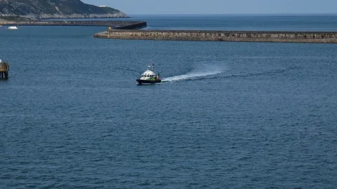 Police boat Stock Footage 106185530