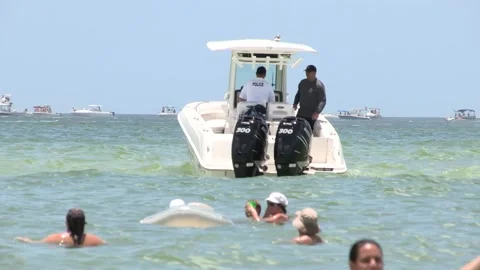 Police boat Stock Footage 147623227
