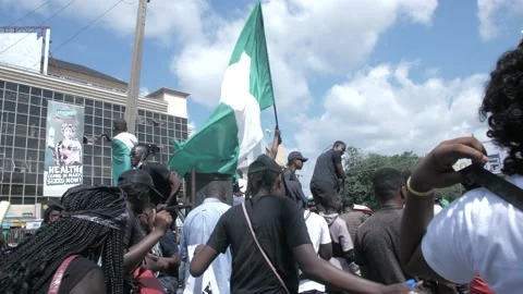 Police brutality,dissolution of sars in Nigeria Stockbeeldmateriaal 141507385