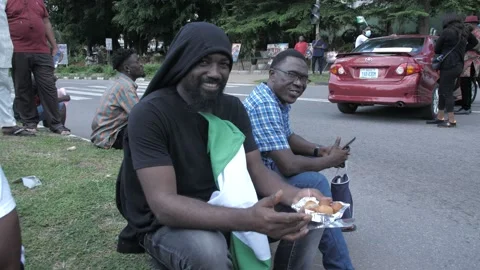 Police brutality,dissolution of sars in Nigeria Stockbeeldmateriaal 141516707