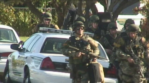 Police Bust 3 Stock Footage 397326