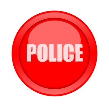 Police call button Illustrazione stock