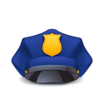 Police cap with shadow Stock Illustration