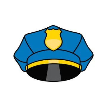 Police cap sign Stock Illustration