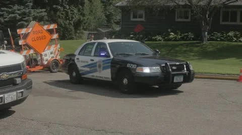 Police Car 3 Stock Footage 20543640