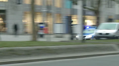 Police car in berlin Video stock 1079577