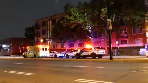 Police car with EMS Stock Footage 116709490