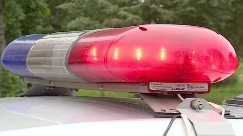 Police car flasher Stock Footage 79219334