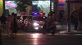 Police Car With Flashing Lights At Night Chengdu China 4k or 4k+ Resolution
