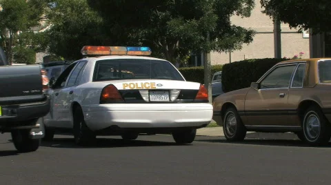Police Car Stock Footage 444618