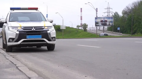 Police car Stock Footage 107440960