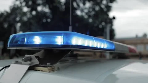 The police car  Stock Footage 154662866