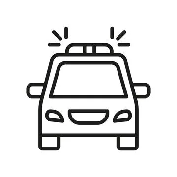 Police car icon vector design templates simple and modern Stock Illustration