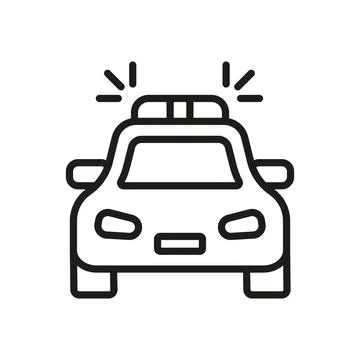 Police car icon vector design templates simple and modern Stock Illustration
