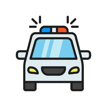 Police car icon vector design templates simple and modern Stock Illustration