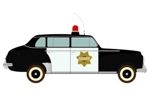 Police car Stock Illustration