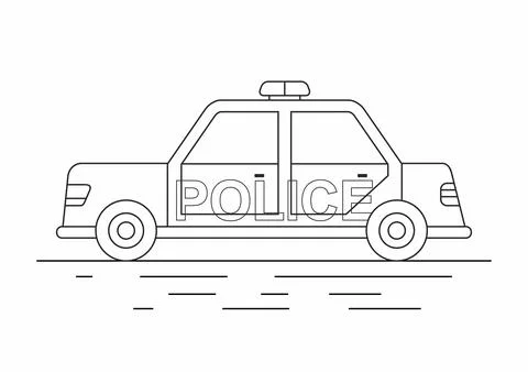 Police car Stock Illustration