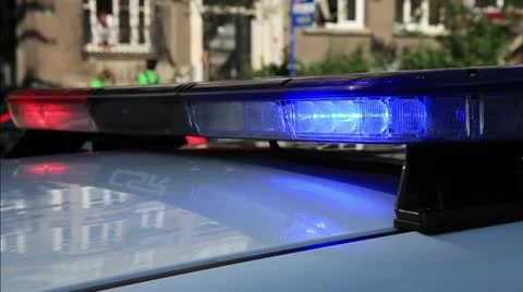 Police car light 1 Stock Footage 11311909