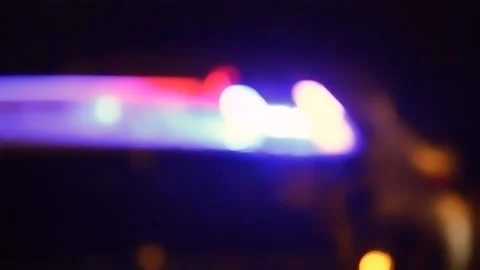 Police car lights blinking Vidéo 146197275