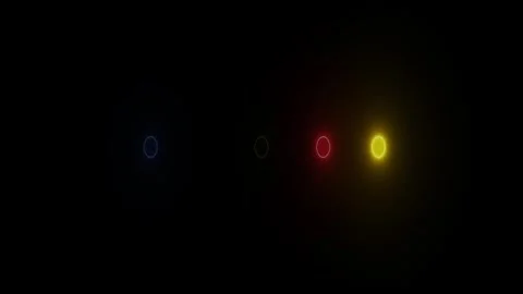 Police Car Lights Effect | Red Blue Emergency Beacon Flashing at Night Stock Footage 311273802