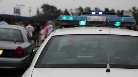 Police Car Lights Stock-Footage 22605865
