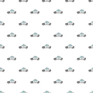 Police car pattern representing law enforcement and security 스톡 일러스트