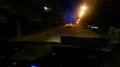 Police car rushing to emergency call, pursuit of criminal in night city street 4k or 4k+ Resolution